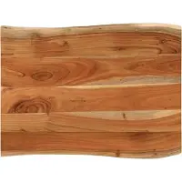 vidaXL Tafelblad rechthoekig natuurlijke rand 90x60x2,5 cm acaciahout