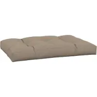 vidaXL Palletkussen 120x80x12 cm stof taupe
