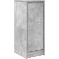 vidaXL Dressoir 29,5x34x76 cm bewerkt hout betongrijs