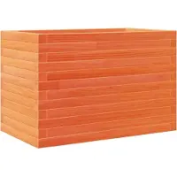 vidaXL Plantenbak 70x40x46 cm massief grenenhout wasbruin