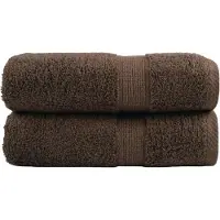 vidaXL Gastendoekjes SOLUND 2 st 600 g/m² 30x50 cm bruin