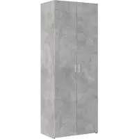 vidaXL Opbergkast 70x42,5x225 cm bewerkt hout betongrijs