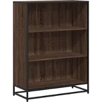 vidaXL Boekenkast 80,5x35x107,5 cm bewerkt hout bruin eikenkleur