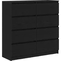 vidaXL Dressoir 100x35x99 cm spaanplaat zwart eikenkleurig