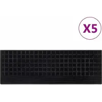 vidaXL Trapmatten 5 st 25x75 cm rubber