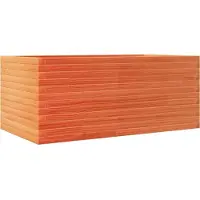 vidaXL Plantenbak 110x60x46 cm massief grenenhout wasbruin