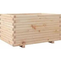 vidaXL Plantenbak 90x60x49,5 cm massief grenenhout