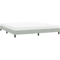 vidaXL Bedframe zonder matras 180x220 cm fluweel lichtgrijs