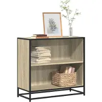 vidaXL Boekenkast 80,5x35x76 cm bewerkt hout sonoma eikenkleurig