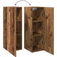 vidaXL Tv-meubelen 2 st 30,5x30x90 cm bewerkt hout oud houtkleurig