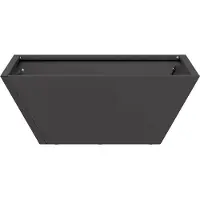 vidaXL Plantenbak Zwart 40 x 40 x 15 cm Koudgewalst staal