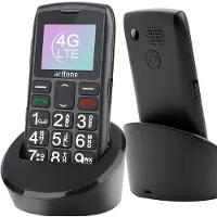 Artfone C1+4G Senioren Telefoon - SOS-Functie - Grote Toetsen Met Kleur - GSM - Oplaadstation - Volledig Nederlands