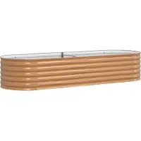 vidaXL Verhoogd bed Bruin 240 x 80 x 44 cm Staal
