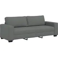 vidaXL 3-zitsbank 220x77x82 cm stof donkergrijs