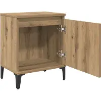 vidaXL Nachtkastje Artisan Eiken 40 x 30 x 50 cm Bewerkt hout