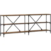 vidaXL Wandtafel Oudhout 200 x 30 x 75 cm Bewerkt hout