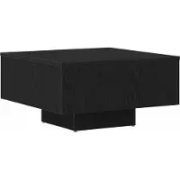 vidaXL Salontafel Zwart Eiken 60 x 60 x 31,5 cm Bewerkt hout
