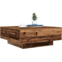 vidaXL Oud Hout en Blauw 80 x 80 x 31 cm Bewerkt hout