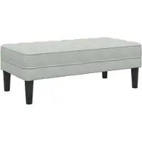 vidaXL Bank met kussen Lichtgrijs 113 x 57 x 39 cm Fluweel