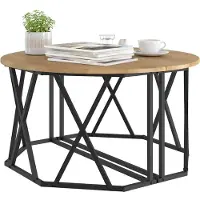 vidaXL Salontafel Artisan Eiken 80 x 80 x 42 cm
