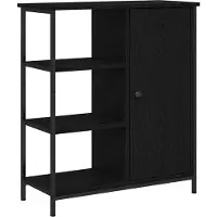 vidaXL Dressoir Zwart Eiken 70 x 30 x 80 cm