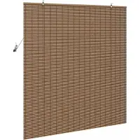 vidaXL Rolgordijn Bruin 150 x 160 cm Bamboe