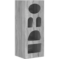 vidaXL Dressoir ELST Grijs Sonoma 40 x 35 x 100,5 cm Bewerkt hout