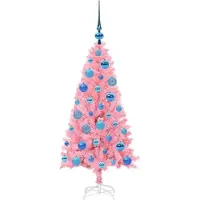 vidaXL Kerstboom Roze 120 cm PVC