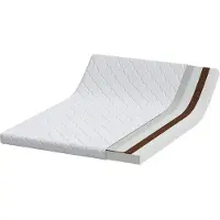 vidaXL Matras Wit 160 x 200 cm Jacquard stof