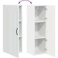 vidaXL Vaatwasserpaneel Kalmar Wit 30 x 31 x 100 cm Bewerkt hout