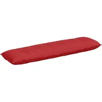 vidaXL Rugkussen Rood 200 x 19 x 50 cm Stof