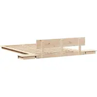 vidaXL Bedframe Bruin 120 x 190 cm Hout