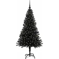 vidaXL Kerstboom Zwart 150 cm PVC