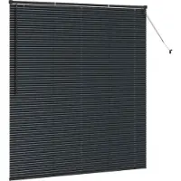 vidaXL Venetiaanse jaloezie Zwart 175 x 160 cm 25 mm Aluminium