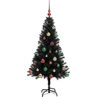 vidaXL Kerstboom Zwart 150 cm PVC