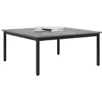 vidaXL Salontafel Grijs Sonoma 100 x 100 x 45 cm Bewerkt hout