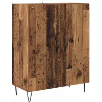 vidaXL Highboard Oud Hout 69,5 x 34 x 90 cm Bewerkt hout