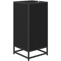 vidaXL Dressoir Zwart Eiken 35.5 x 35 x 76 cm