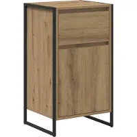vidaXL Dressoir Ambachtelijk Eiken 43 x 36 x 75,5 cm Bewerkt hout