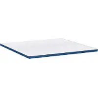 vidaXL Matras Topper 180 x 200 cm dik Jacquard stof Wit