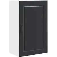 vidaXL Wandkast PORTO Zwart 50 x 31 x 80 cm Bewerkt hout