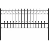 vidaXL Spijkeromheining HORST, 200 x 130 cm, gepoedercoat staal