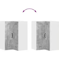 vidaXL Vaatwasserpaneel Kalmar Beton Grijs 57 x 57 x 80 cm