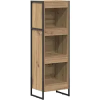 vidaXL Boekenkast 40 x 30 x 121 cm Bewerkt hout Ambachtelijk Eiken