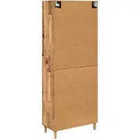 vidaXL Highboard Oud Hout 34,5 x 34 x 180 cm Bewerkt hout
