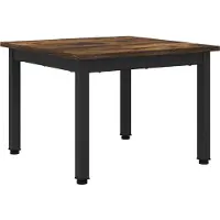 vidaXL Salontafel Rook Eik 50 x 50 x 36 cm Bewerkt hout