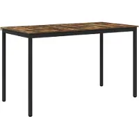 vidaXL Staande Bartafel Bewerkt hout Rechthoekig
