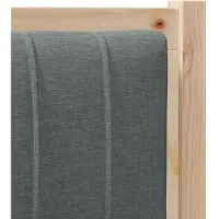 vidaXL Gestoffeerd hoofdbord Bruin 100 cm Massief grenenhout
