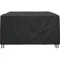 vidaXL Meubelbescherming Effen Zwart 240 x 190 x 90 cm 600D