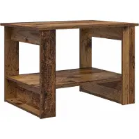 vidaXL Salontafel Oudhout 72 x 50 x 50 cm Bewerkt hout
